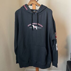 VAIL COLORADO Hoodie Sweatshirt Alpine Rescue Dog Men's XL